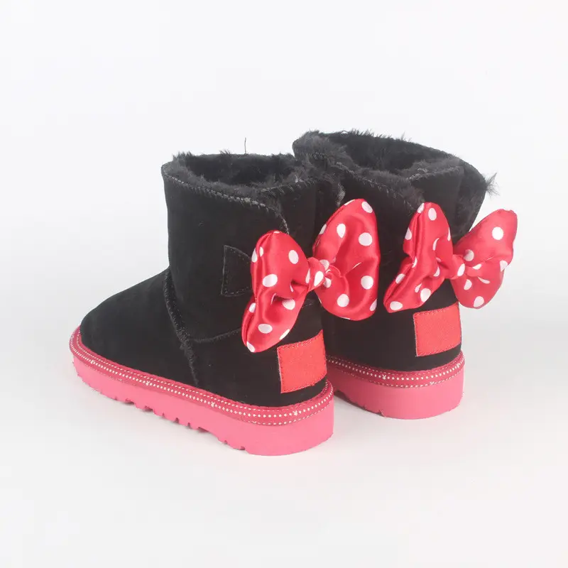 Diseñador Dropshipping personalizado moda niños mujeres Navidad botas Zapatos invierno cálido botas para niños niñas