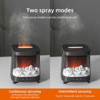 Nouveau Diffuseur de Cheminée à Huiles Essentielles Arôme, Diffuseur à Flamme Colorée, Humidificateur de Cheminée Effet Feu de Bois avec Télécommande pour Maison et Bureau