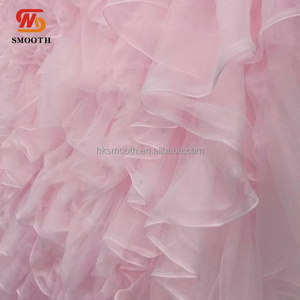 ฉากหลังงานแต่งงานแบบเรียบหรู พร้อมอุปกรณ์ตกแต่ง ผ้าม้วนติดผนังลายดอกไม้สีชมพู ผ้าตาข่ายสำหรับตกแต่งงานอีเว้นท์ - Product Image 4