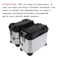 Nouvelles valises latérales et arrière pour moto en alliage d'aluminium durable 28L avec garantie d'un an
