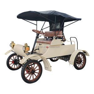 Bus touristique de parc d'attractions de style ancien de 1903, voiture électrique classique - Product Image 5