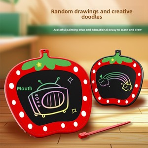 Lavagna per Disegno a Forma <span class=keywords><strong>di</strong></span> Fragola per Bambini: Lavagna Portatile e Cancellabile con Cancellazione con Un Clic, Regalo Giocattolo Lavagna - Product Image 2
