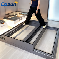 Ventana de Techo Abatible Automática de Aluminio con Vidrio, Impermeable, para Balcón o Patio, Retráctil, Resistente al Viento
