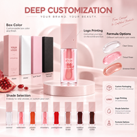 Huile à lèvres repulpante RTS 6ml, hydratante, brillance intense, gloss teinté, faible MOQ 2 pièces, vente en gros, logo personnalisé
