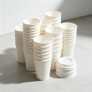 Gobelets en papier personnalisés pour café chaud, 8oz, 12oz, 16oz, jetables, à double paroi, imprimés sur mesure - Product Image 1