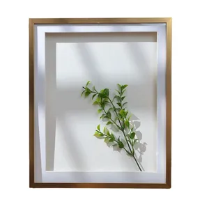Bán Buôn Chất Lượng Cao Tùy Chỉnh Khung Ảnh Cho Hoa Khô 3D Kim Loại Bóng Sâu Hộp Khung - Product Image 2