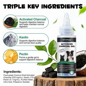 Compléments alimentaires pour animaux Oimmal, gel de <span class=keywords><strong>charbon</strong></span> actif pour les urgences et les premiers soins, pour chiens et chats, troubles digestifs occasionnels - Product Image 2
