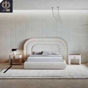 <span class=keywords><strong>Set</strong></span> furnitur kamar tidur Camas Italia mewah Modern kelas atas desain kontemporer furnitur Villa lengkap King-Size - Product Image 2