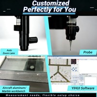 Mesin Pengukur Video CNC Bersertifikasi ISO 10360 VMS-5040E Langkah Besar 500x400mm untuk Suku Cadang Otomotif/Aerospace