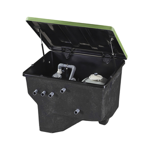 Boîtier d'équipement pour piscine enterrée avec système de filtration complet, <span class=keywords><strong>filtre</strong></span> <span class=keywords><strong>à</strong></span> <span class=keywords><strong>sable</strong></span> et pompe <span class=keywords><strong>à</strong></span> eau - Product Image 1