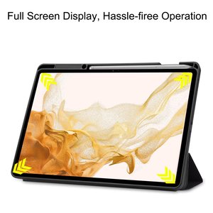 Funda de tableta de TPU suave + PU para Samsung Galaxy Tab S8 Plus <span class=keywords><strong>SM</strong></span>-X800 <span class=keywords><strong>SM</strong></span>-<span class=keywords><strong>X806</strong></span>, funda para tableta de 12.4 pulgadas - Product Image 6
