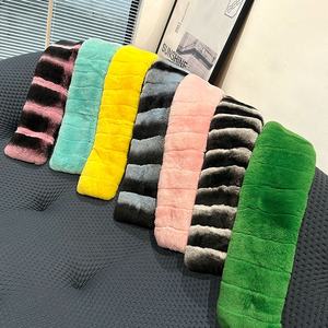 مخصص الشتاء كاتم الصوت الحيوان الفراء الرقبة دفئا ريكس الحقيقي الفراء أرنب وشاح للنساء تخصيص الفراء الحقيقي اكسسوارات الفراء - Product Image 1