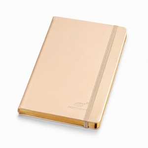 Carnet à couverture souple de qualité supérieure B5 A5 A6 Bord doré Fermeture élastique Bloc-notes cadeau Couverture en PU Reliure spirale - Product Image 1