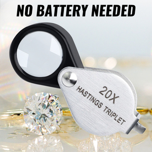 20x High-quality Hasting Loupe with Optical Glass Triplet Lens, Mini Jewelry Loupe Stainless Body - Product Image 4