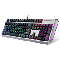 Clavier mécanique Motospeed CK80 avec rétroéclairage RGB Outemu, câble USB, capuchons de touches PBT, rétroéclairage double ombre