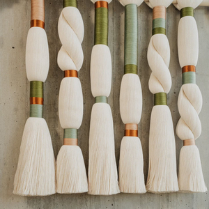 Personnalisé <span class=keywords><strong>macramé</strong></span> tenture murale Boho mur tissé à la main décorations suspendues <span class=keywords><strong>pompon</strong></span> Manualidad tenture murale EH2502113 - Product Image 3