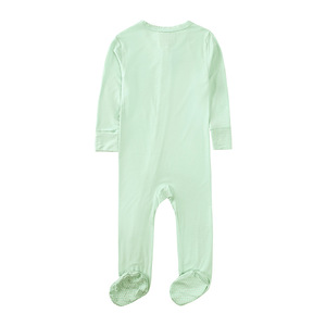 100% Bamboo Fabric pajamas romper zipper Kids pajamas soft wholesale <strong>clothing</strong> - Product Image 4