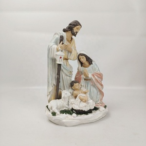 Resina natività set religioso del bambino <span class=keywords><strong>Gesù</strong></span> <span class=keywords><strong>e</strong></span> <span class=keywords><strong>Maria</strong></span> statue - Product Image 5