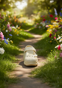 Zoccoli con plateau e perle stile Mary Jane per donne e ragazze, estivi, morbidi, leggeri, con punta tonda e suola in EVA, taglia 16 - Product Image 2