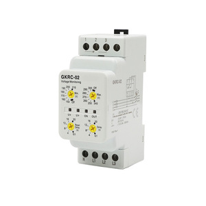 รีเลย์ตรวจสอบแรงดันไฟฟ้า Gkrc 02 220 380Vac แบบสามเฟสสี่สาย สำหรับตรวจจับลำดับเฟสและป้องกัน - Product Image 1