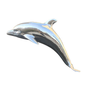 Escultura de Delfín de Acero Inoxidable para Europa y América, 4000 mm, Acabado Espejo, Decoración Artística para Fuentes y Piscinas Exteriores, Adorno Animal - Product Image 5