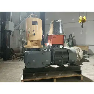 automatic small biomass flat die wood pellets packing machine wood pellet production