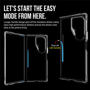 Прозрачный Гибридный чехол для телефона <span class=keywords><strong>Samsung</strong></span> <span class=keywords><strong>Galaxy</strong></span> Z Fold 7 6 5 4 3 TPU + PC Противоударная задняя крышка телефона - Product Image 4