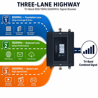 Amplificador de Señal EasyBoost 2G 3G 4G 5G B20 B3 B7 800 1800 2600 MHz 72dB Ganancia, Control por App Tuya Smart, Unidad Principal Repetidora