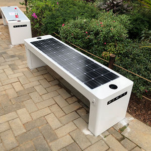 Banc solaire intelligent de qualité commerciale avec écran publicitaire, ports de charge, capteurs météo et longue durée de vie - Product Image 1
