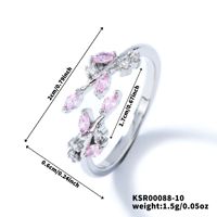 Cincin MOXI Gaya Sama Shin Min-ah Lee Seong-bing, Cincin Ekor Terbuka Kuningan Personalisasi untuk Unisex Gaya Minimalis