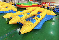 Sports nautiques populaires couleurs gonflables PVC banane bateau remorquable mer jouet Kayak poisson volant
