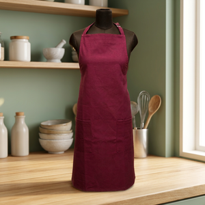 Delantal de Cocina de Algodón Ecológico Reutilizable de Primera Calidad, Traje de Trabajo Resistente al Agua, Compradores Globales, Fabricante OEM, Soporte al por Mayor - Product Image 1