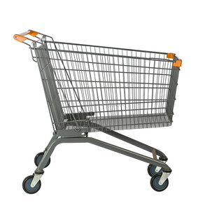 Caractéristique se pliante d'achats de supermarché de chariot à roulement d'épicerie à quatre roues - Product Image 3