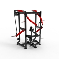 Máquina comercial de carga de placas para la parte media de la espalda, equipo de gimnasio de alta resistencia para entrenamiento de fuerza.