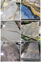 Panneau mural en PVC, alternative au marbre, haute brillance, décoration intérieure, feuille de marbre UV, meilleur prix d'usine