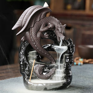 Venta al por mayor <span class=keywords><strong>de</strong></span> cerámica para decoración del hogar, difusor <span class=keywords><strong>de</strong></span> aroma <span class=keywords><strong>de</strong></span> cascada <span class=keywords><strong>de</strong></span> dragón, quemador <span class=keywords><strong>de</strong></span> incienso <span class=keywords><strong>de</strong></span> reflujo para Yoga, Spa, decoración <span class=keywords><strong>de</strong></span> meditación - Product Image 3