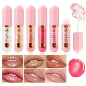 Brillo Labial Colorido, Hidratante, de Larga Duración, Resistente al Agua, No se Corre, con Efecto Perlado - Product Image 2