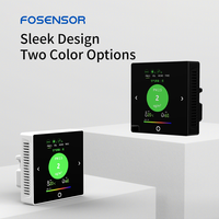 Control Remoto Fosensor con Panel LCD Compatible con RS485/Modbus para Ventilación de Hogar HVAC HRV ERV MVHR
