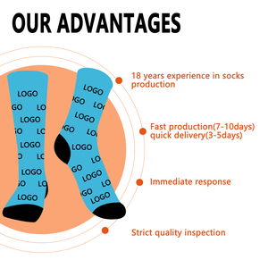 Créez vos propres chaussettes en coton personnalisées avec logo, chaussettes pour hommes d'affaires, chaussettes amusantes, colorées et originales pour hommes - Product Image 6