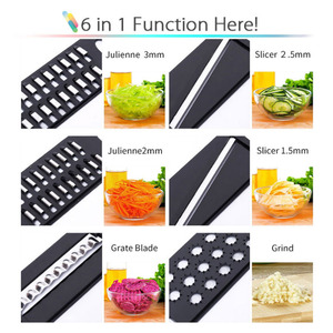 Hot Selling <b>Multifunction</b> <b>Vegetable</b> <b>Cutter</b> Manual Kitchen with Steel Blade Slicer - Product Image 3