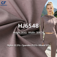 Tissu en maille de nylon modal et élasthanne, haute élasticité, doux pour la peau, absorbant l'humidité, pour leggings de yoga, veste de fitness, vêtements de sport
