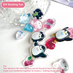 สติกเกอร์แวววาวคริสตัลรูปโดมเรซินกาวนูน3D คุณภาพสูงสติกเกอร์อีพ็อกซี่ใสใสใสสำหรับเคสโทรศัพท์ - Product Image 5