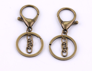 Broche de resorte de langosta de alta calidad, 30mm, galvanizado, no fácil de decolorar, duradero, llavero de decoración de resorte de Metal - Product Image 5