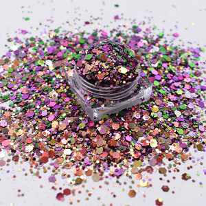 Scintillio della miscela cambiante di colore del camaleonte di scintillio del chiodo del <span class=keywords><strong>corpo</strong></span> del grado cosmetico della fabbrica per il commercio all'ingrosso - Product Image 5