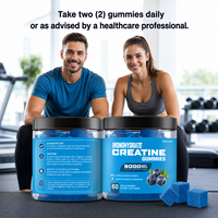 Gummies de créatine monohydrate OEM pour la croissance musculaire, la force, l'énergie, la préparation avant l'entraînement, l'endurance, la performance, la récupération, complément alimentaire pour adultes