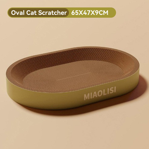 Almohadilla para rascar gatos grandes personalizable 2025, tablero de cama de borde ancho, salón de papel corrugado, bonito, duradero, anti-vuelco lateral para gatos - Product Image 5