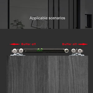 Rail de poulie de porte en bois de rouleau de cintre de roue suspendue bidirectionnelle hydraulique robuste et durable - Product Image 4