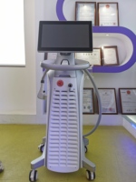 Máquina de Depilación Láser de Diodo Vertical de Alta Potencia 755nm 808nm 1064nm, Depilación Permanente para Cuerpo, Bikini y Rostro, con Cepillo de Limpieza