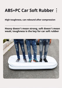 Boîte à bagages de <span class=keywords><strong>toit</strong></span> pour équipement sportif 300L, aérodynamique, faible bruit, pour le <span class=keywords><strong>ski</strong></span>, le camping, gris, barre transversale spéciale silencieuse - Product Image 4