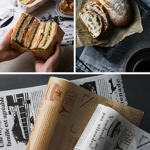 Custom Pattern Printed <strong>Wax</strong> <strong>Paper</strong> Coated Deli Meat Hamburger Frie Burger Sandwich Wrap Sheets Food Wrapping Greaseproof PE <strong>Paper</strong> - Product Image 6